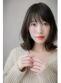 暗めカラーダークアッシュ外ハネくびれヘア301Z大宮30代40代50代