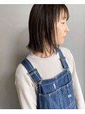 #BLUEボブ シースルー外はねボブ