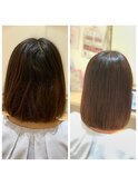髪質改善ストレート×結べる長さの収まりボブ