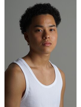 にもう ショートアフロハードパーマテーパーフェードマッシュ1-4