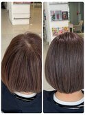 白髪染めでいつも思ってたより暗くなる方にオススメ☆