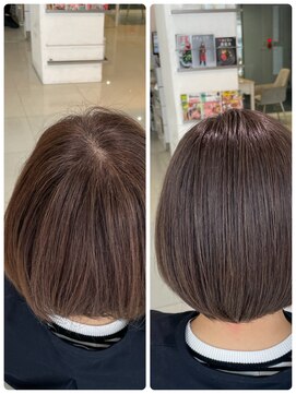 ファイブボックスヘアー 広島(five vox hair) 白髪染めでいつも思ってたより暗くなる方にオススメ☆