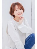 西新井駅直結♪丸みショートボブ&ベージュカラー♪