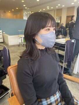 シェノン 武庫之荘(CHAINON) くびれヘア/グレージュカラー/顔まわりカット