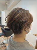 【マッシュショート×デジタルパーマ】