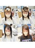 直毛な方に前髪パーマは凄く人気なイメチェンメニューです♪卵型
