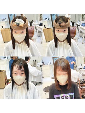 リコ バイ マリス(Liko by maris) 直毛な方に前髪パーマは凄く人気なイメチェンメニューです♪卵型