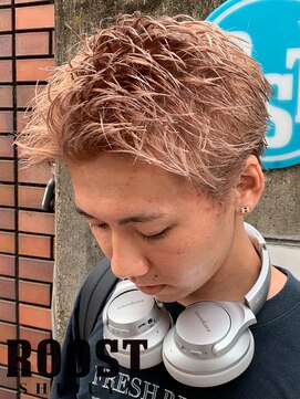 ルースト 渋谷店(ROOST) スパイキーショート×ピンクベージュ