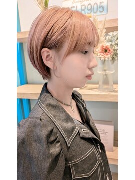 ヘアーメイクオズ(hair make O/S) 愛されショート/ピンクベージュ/ミルクティー