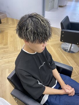 アレス バイ シカ 神戸三宮元町店(ALLES by Cica) 波巻きスパイラルパーマメンズマッシュパーマツイストパーマ