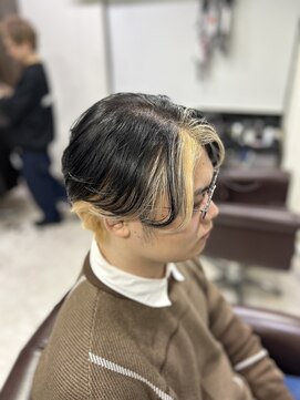 グラッジ 池袋(GLADGE) メンズブリーチ デザインカラー