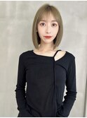 ショート ボブ インナーカラー 韓国風5304