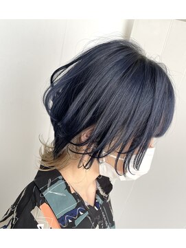 ホープ(hope) ウルフカット×ネイビーカラー　【梅田/茶屋町/ウルフ】