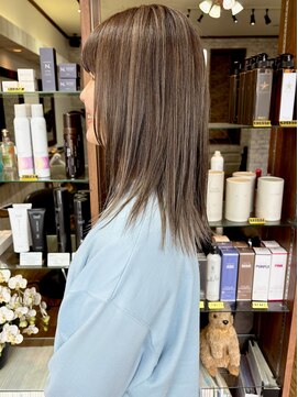 ヘアークルーズピース (hair cruise Piece) ハイライトカラー/ミルクティーベージュ