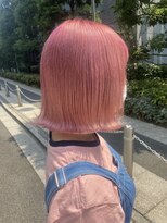 シェリエ(Cherie) ピンクカラー/チェリーピンク/外ハネボブ/ボブ/暖色系カラー