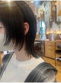マッシュウルフくびれウルフレイヤー顔周り束感オイル札幌美容室