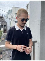 束感ショート　波巻き　ハイライト マッシュパーマ