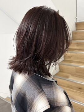 【 YOKE 】レイヤーボブくびれボブ暖色ボルドー