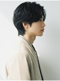 メンズカット/爽やかに動くフェザーパーマ/センターパート/越谷