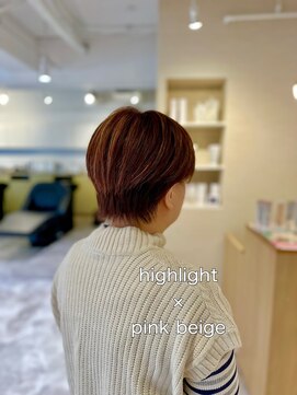 ソイクフ 四条大宮店(SOY-KUFU) レディース20代30代40代似合わせカットイメチェンピンクベージュ