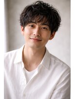 パラン 田無店(PaLaN)&nbsp;ナチュラルブラック × 軽やかニュアンスパーマショート#田無