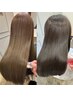 【触りたくなる艶髪♪髪質改善コース】カラーカット＋ULTOWAトリートメント