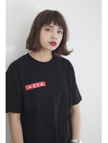 ヘアーサロン リノ(Hair Salon Lino) ショートバング　肩上ボブ　ベリーピンクアッシュ