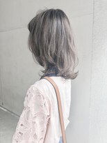 ヘアーアンドアトリエ マール(Hair&Atelier Marl)&nbsp;【Marl】フォギーベージュカラーの無造作外ハネセミディ♪