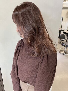 ヌイ 横浜(nui) ヘルシーベージュ_くびれミディラベンダーカラー