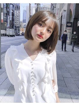 サンド クリア 横浜本店(sand clear) ぱつっとボブの大本命