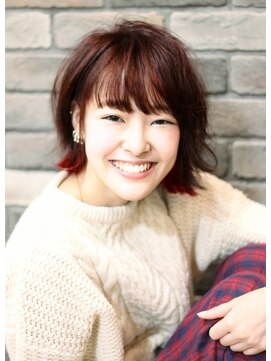 エピス モア 麻生2号店(epice more) バーガンディカラーが可愛い！ソフトミディ