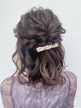 サロンドミルク 溝の口店(salon de MiLK) ハーフアップ