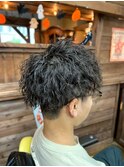 ツイストスパイラルパーマセンターパート<理容室>川口鳩ヶ谷12