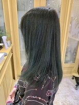 ヴィスコ(visco)&nbsp;透け感！ブルーブラックストレート