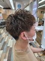 エイムヘアメイク 舟入店 パーマ×ハイライト