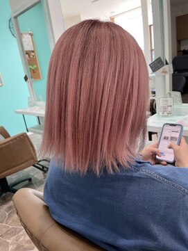 ヘアーディア みどり店(Hair...DiA) ピンク×インナーブラック