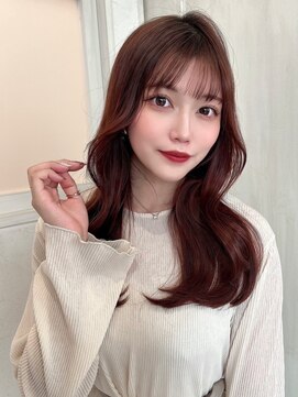 フォルテリノ ナゴヤ(FORTE Lino) 韓国前髪顔まわり×ショコラアッシュふんわりカール【髪質改善】