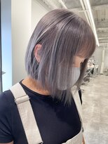 アヴァンス 京橋店(AVANCE)&nbsp;透け感抜群ラベンダーグレージュ×ボブ/ブリーチカラー