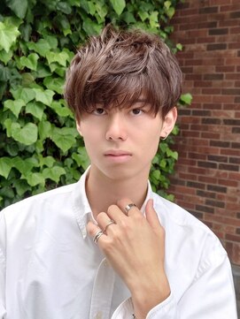 マノハル(MANOHARU) 【マノハル スタイル】ベージュ×メンズマッシュ