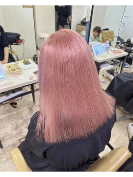 アジールヘア 所沢プロペ通り店(agir hair) ハイトーンピンクマゼンタカラー所沢ひばりヶ丘狭山