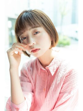 トクテ 吉祥寺(tokute) くびレイヤーエモージュグレージュカラーくびれショート/吉祥寺