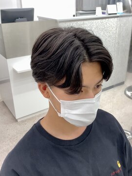 レビジュヘアー 桂店(LEVIJU HAIR) センターパートメンズマッシュパーマニュアンスパーマ