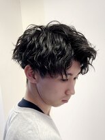 リンダ(LYNDA)&nbsp;アッシュブラック/無造作パーマ/アップバングショート仙台