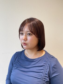 サラ ビューティー サイト 古賀店(SARA Beauty Sight) 髪質改善ケアカラー/レッドブラウン/暖色系カラー/秋カラー