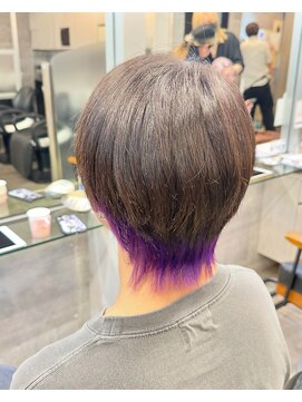 キャラ シャローネ 池袋(Chara Chalone) メンズショートウルフ/インナーカラー/カラーミューズ【本松】