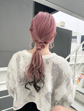 いろあそび 八王子 エンドカラー/ホワイトブロンド/くすみベージュ/ブリーチ/20代