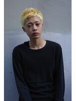 ブークル(boucle)&nbsp;抜きっぱなしブリーチ　メンズボウズ　ボウズ金髪