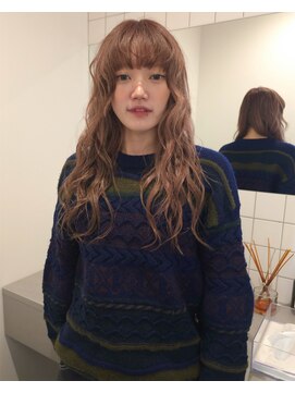 チーカ(chica) メルティカラー/コテ巻き/ワイドバング/ベージュカラー