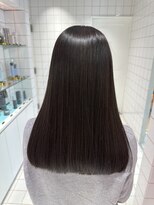 ロンドルーチェ 心斎橋(Lond luce)&nbsp;ダークアッシュ/ミディアムレイヤーカット［髪質改善/縮毛矯正］