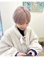 モリオフロムロンドン 大宮店(morio from London) 【morio坪井】ケアブリーチ ×ホワイトミルクティーピンク